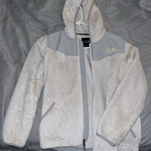North Face Girls Fleece White Jacket